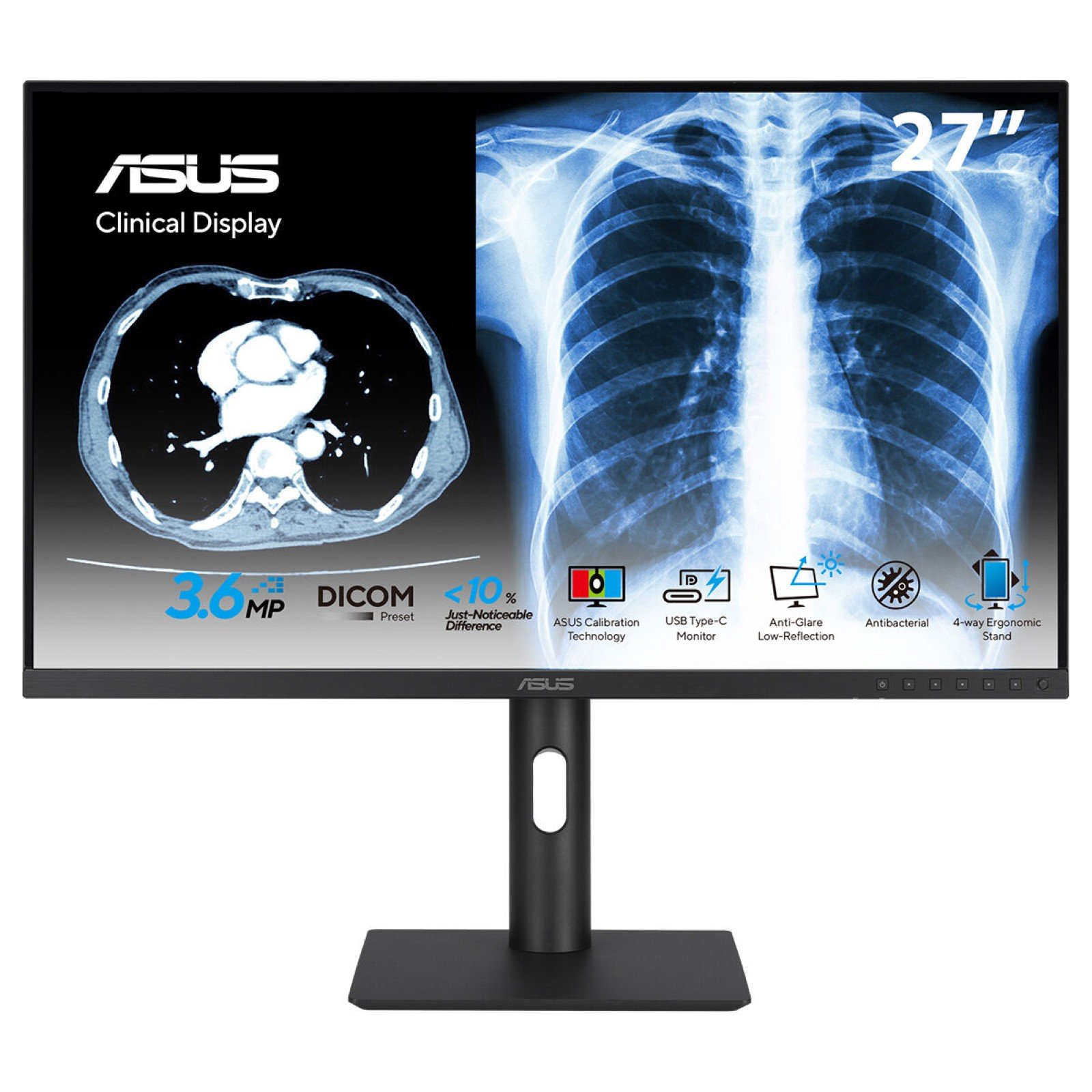 ASUS MH2741A computer monitor 68.6 cm (27") 2560 x 1440 pixels Quad HD LCD Black