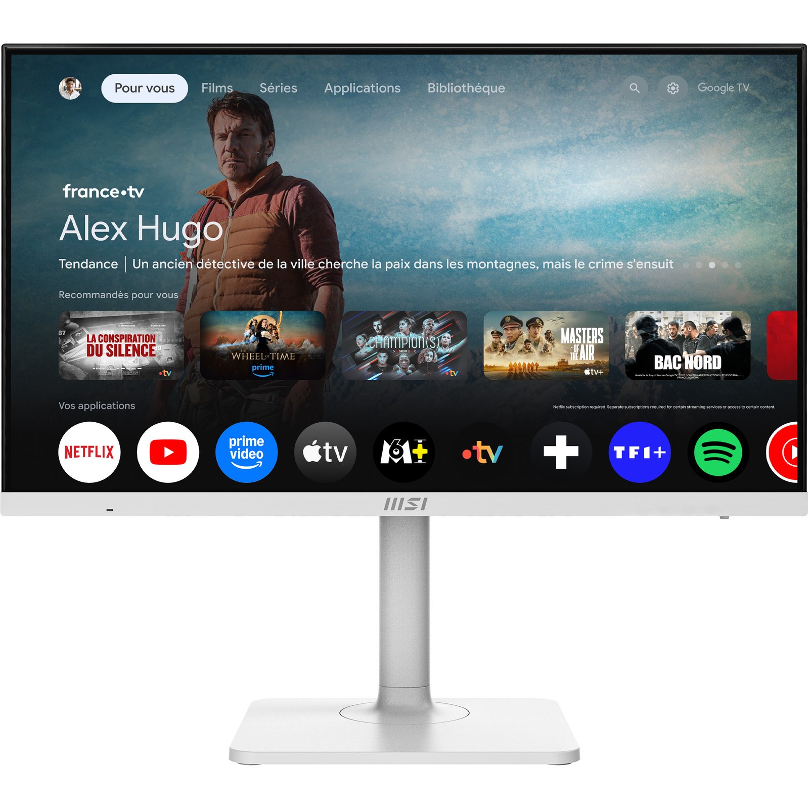 MSI Modern MD272UPSW computer monitor 68.6 cm (27") 3840 x 2160 pixels 4K Ultra HD White ModernMD272UPSW