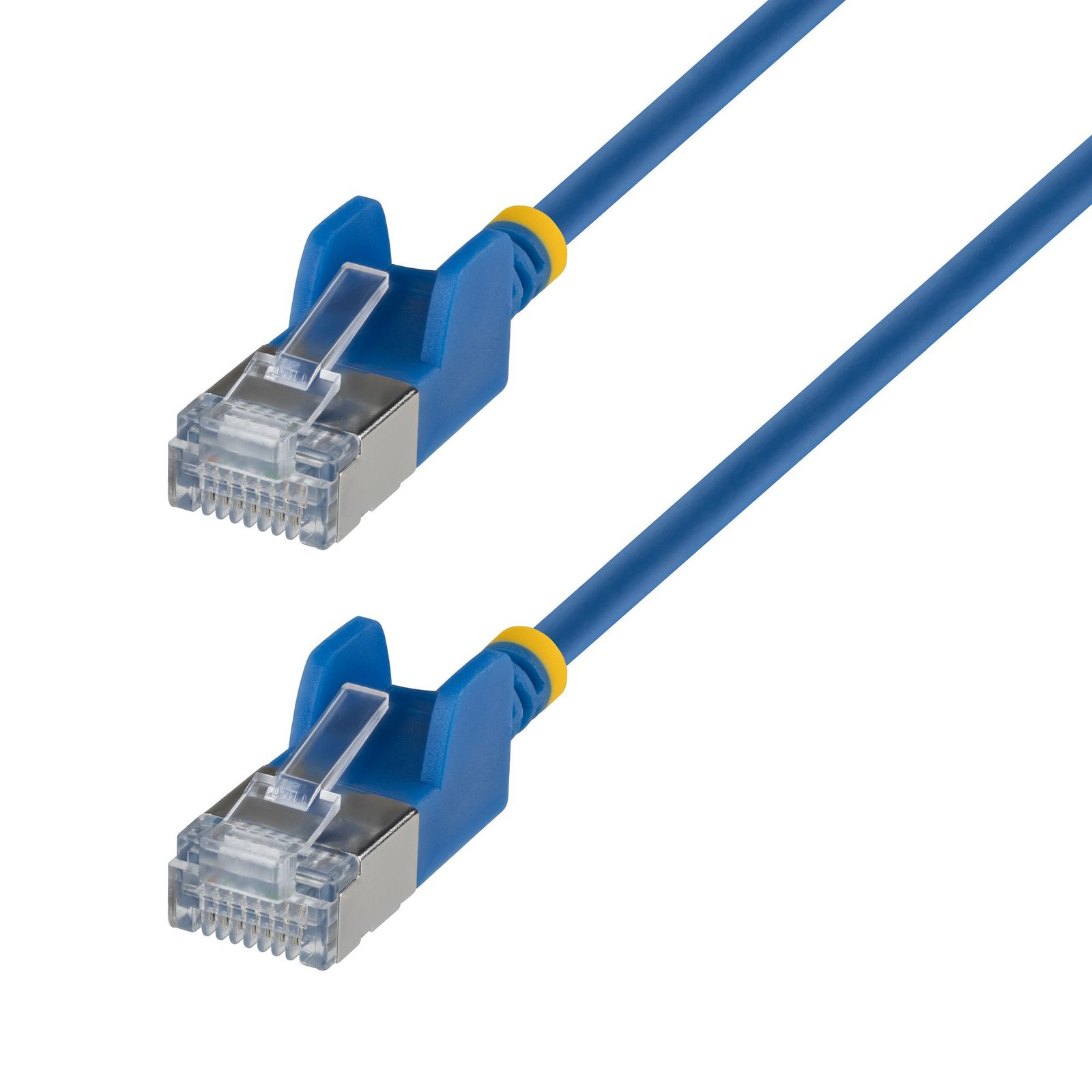 StarTech.com 10ft Blue Ultra Slim Cat6A Ethernet Cable, Snagless, FTP, Pure Bare Copper Wire, 34AWG N6APATSTP34BLS-10FT