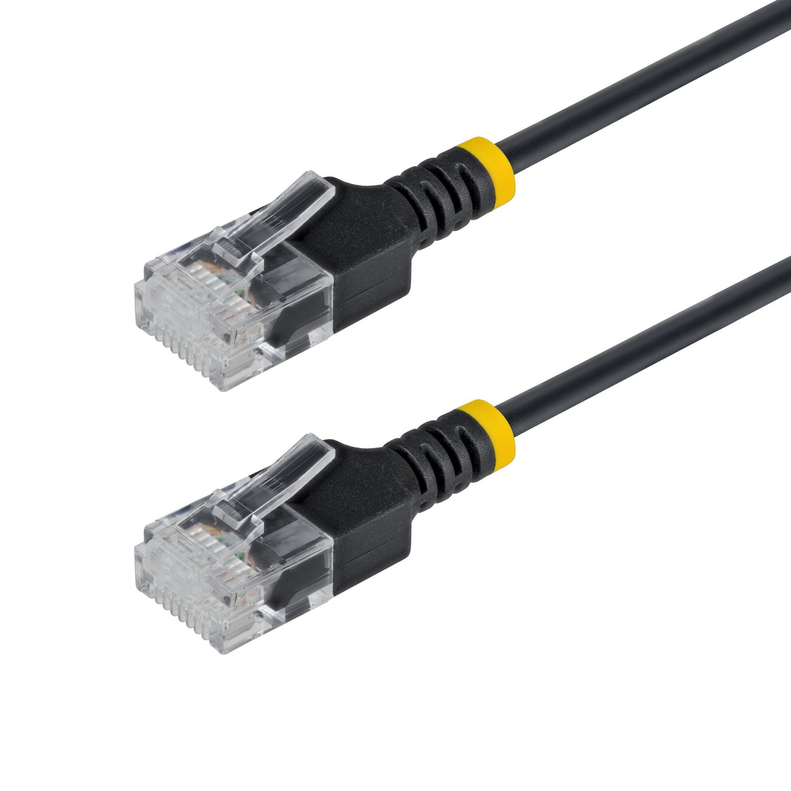 StarTech.com 3ft Black Ultra Slim Cat6A Ethernet Cable, UTP, Pure Bare Copper Wire, 34AWG RJ45 N6APATUTP34BKS-3FT