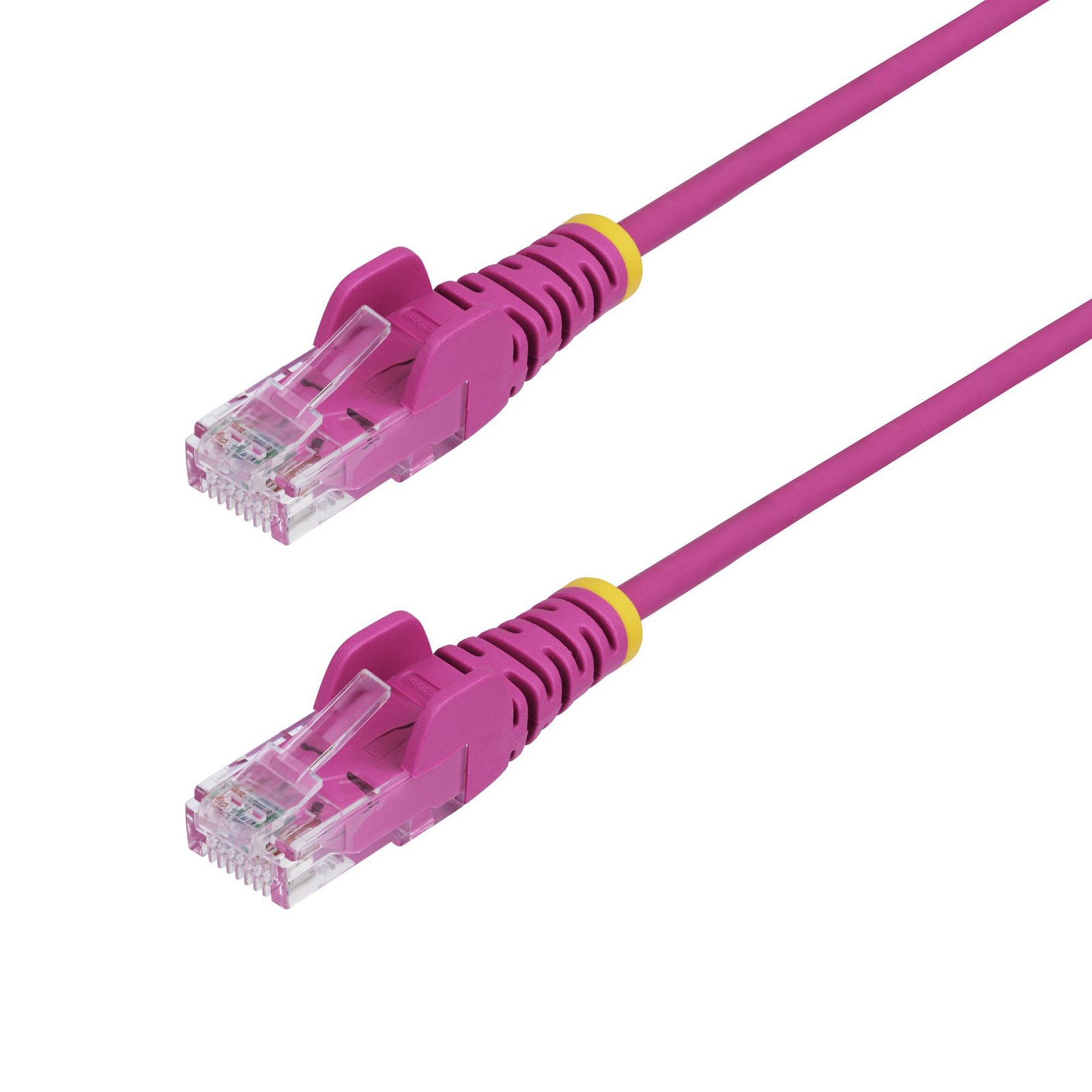 StarTech.com 1ft Pink Slim CAT6 Ethernet Cable, Snagless, 100W PoE, UTP, LSZH, 28AWG Pure Bare N6PAT1PKS