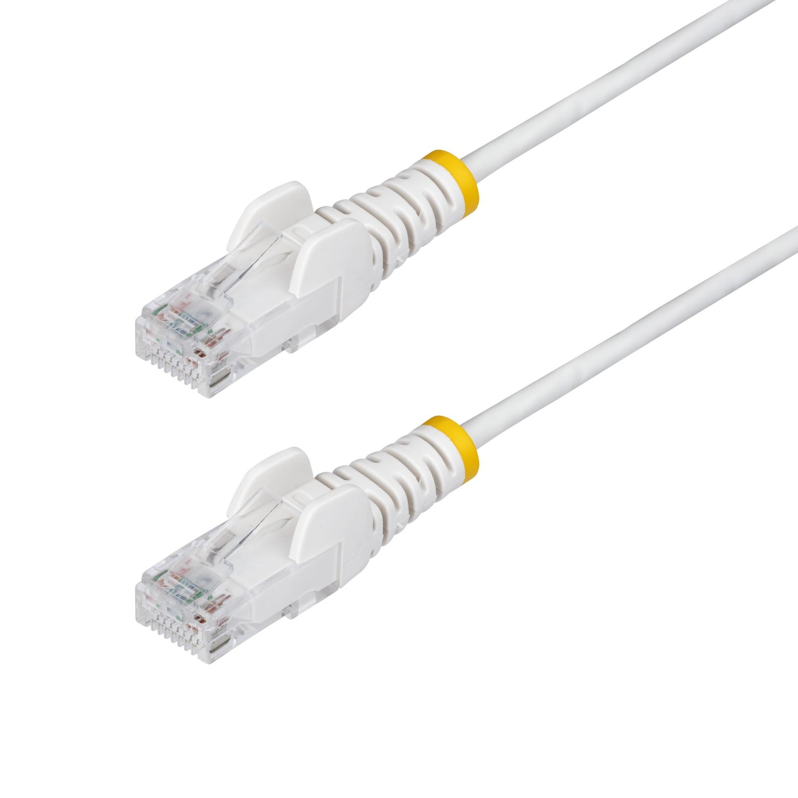 StarTech.com 2ft White Slim CAT6 Ethernet Cable, Snagless, 100W PoE, UTP, LSZH, 28AWG Pure Bare N6PAT2WHS