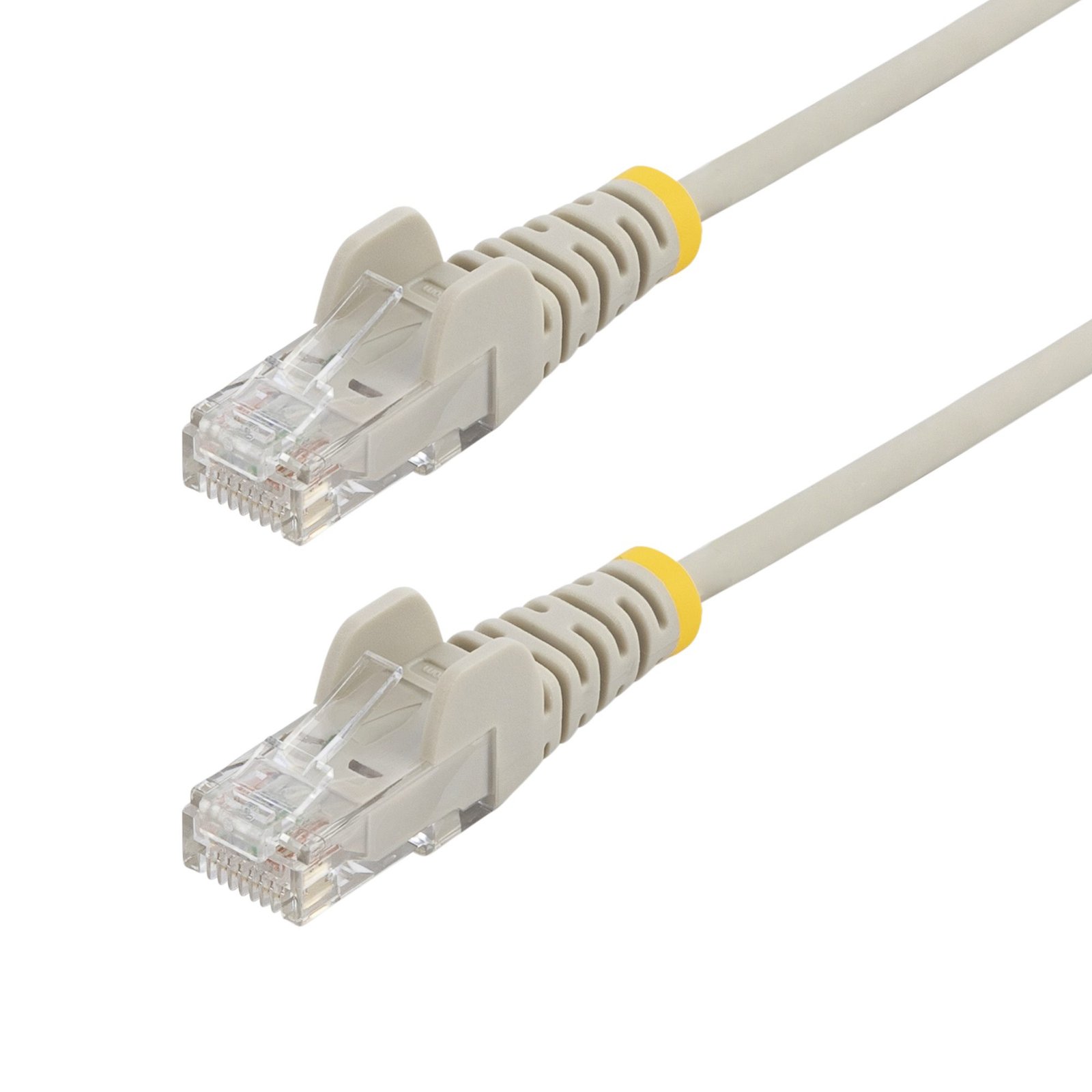 StarTech.com 7ft Gray Slim CAT6 Ethernet Cable, Snagless, 100W PoE, UTP, LSZH, 28AWG Pure Bare N6PAT7GRS
