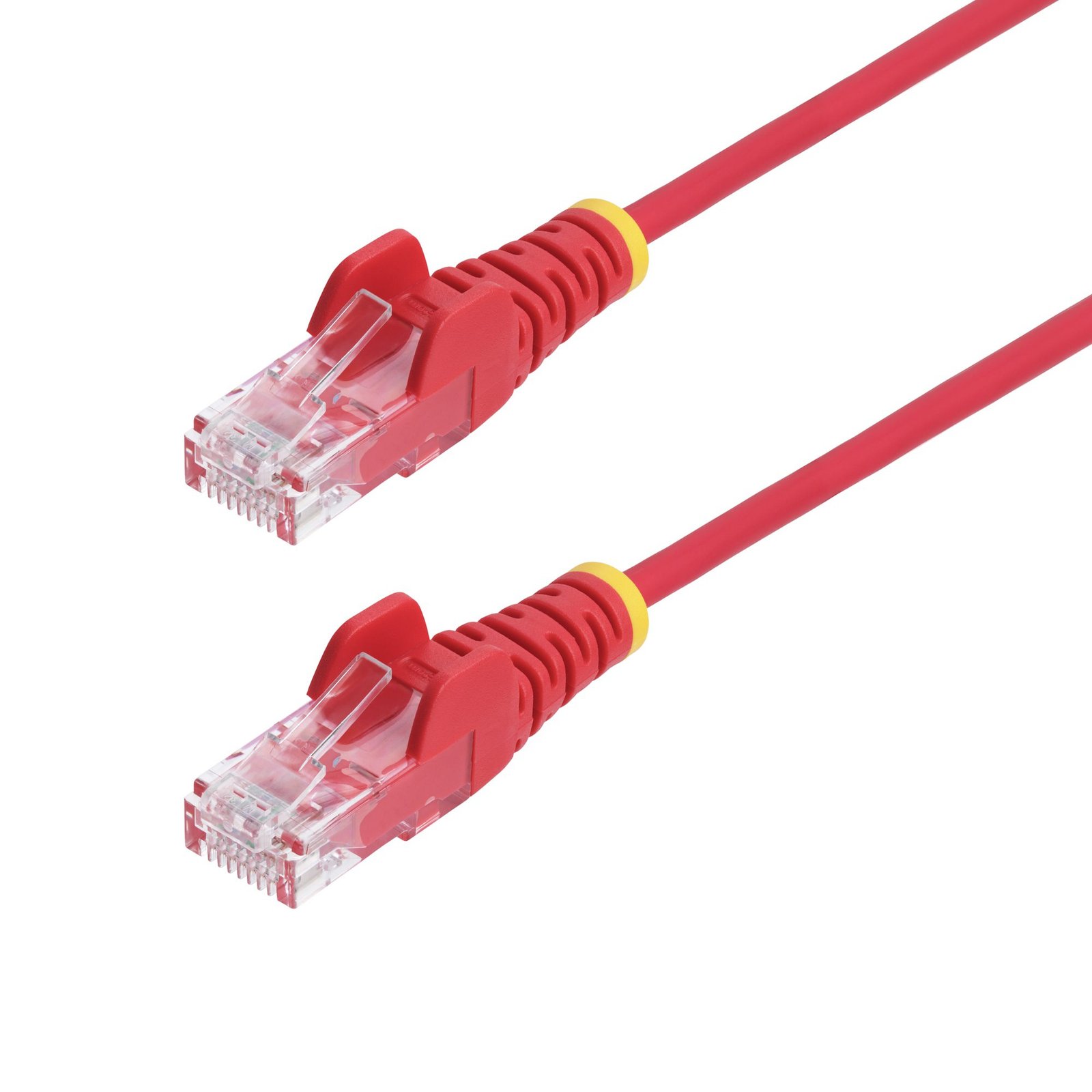 StarTech.com 9in Red Slim CAT6 Ethernet Cable, Snagless, 100W PoE, UTP, LSZH, 28AWG Pure Bare N6PAT9INRDS