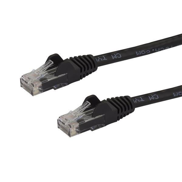 StarTech.com 10ft CAT6 Ethernet Cable - Black CAT 6 Gigabit Wire -250MHz 100W PoE RJ45 UTP N6PATCH10BK