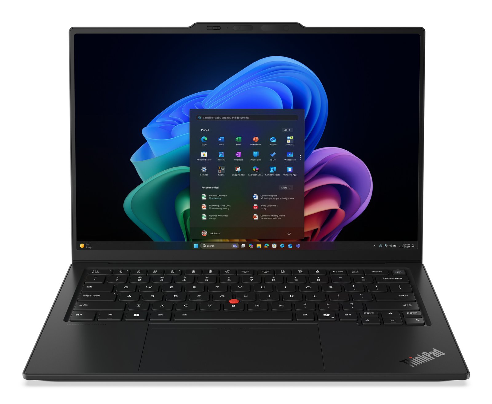 Lenovo ThinkPad X1 Carbon Gen 14 Aura Edition Copilot+ PC Intel Core Ultra 7 355 Laptop 35.6 cm 21V7006EUS