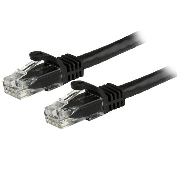 StarTech.com 2ft CAT6 Ethernet Cable - Black CAT 6 Gigabit Wire -250MHz 100W PoE RJ45 UTP N6PATCH2BK