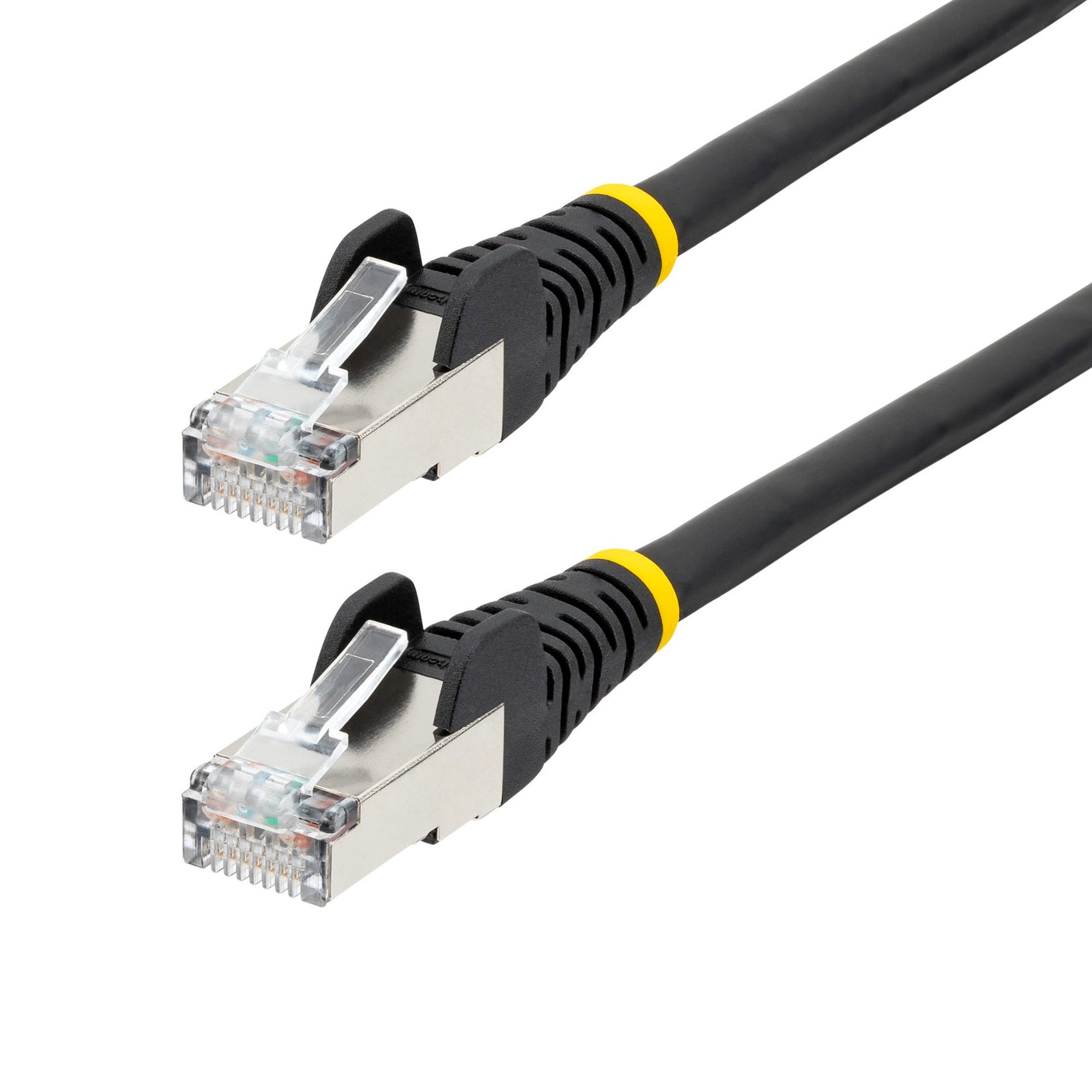 StarTech.com 75ft Black CAT6a Ethernet Cable, Snagless RJ45, 10GbE, 100W PoE++, S/FTP, LSZH, 27AWG NLBK-75F-CAT6A-PATCH