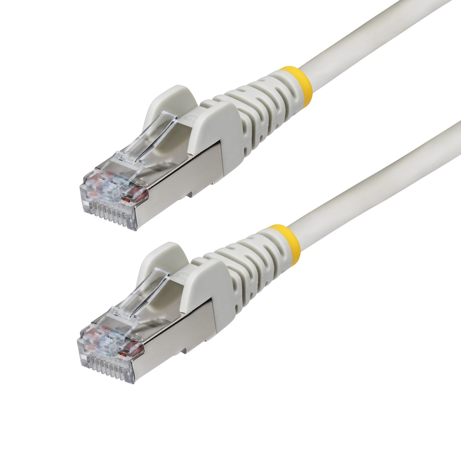 StarTech.com 25ft Gray CAT6a Ethernet Cable, Snagless RJ45, 10GbE, 100W PoE++, S/FTP, LSZH, 27AWG NLGR-25F-CAT6A-PATCH