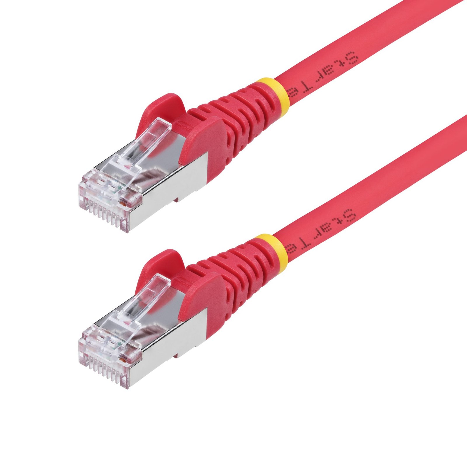 StarTech.com 6in Red CAT6a Ethernet Cable, Snagless RJ45, 10GbE, 100W PoE++, S/FTP, LSZH, 27AWG NLRD-6IN-CAT6A-PATCH
