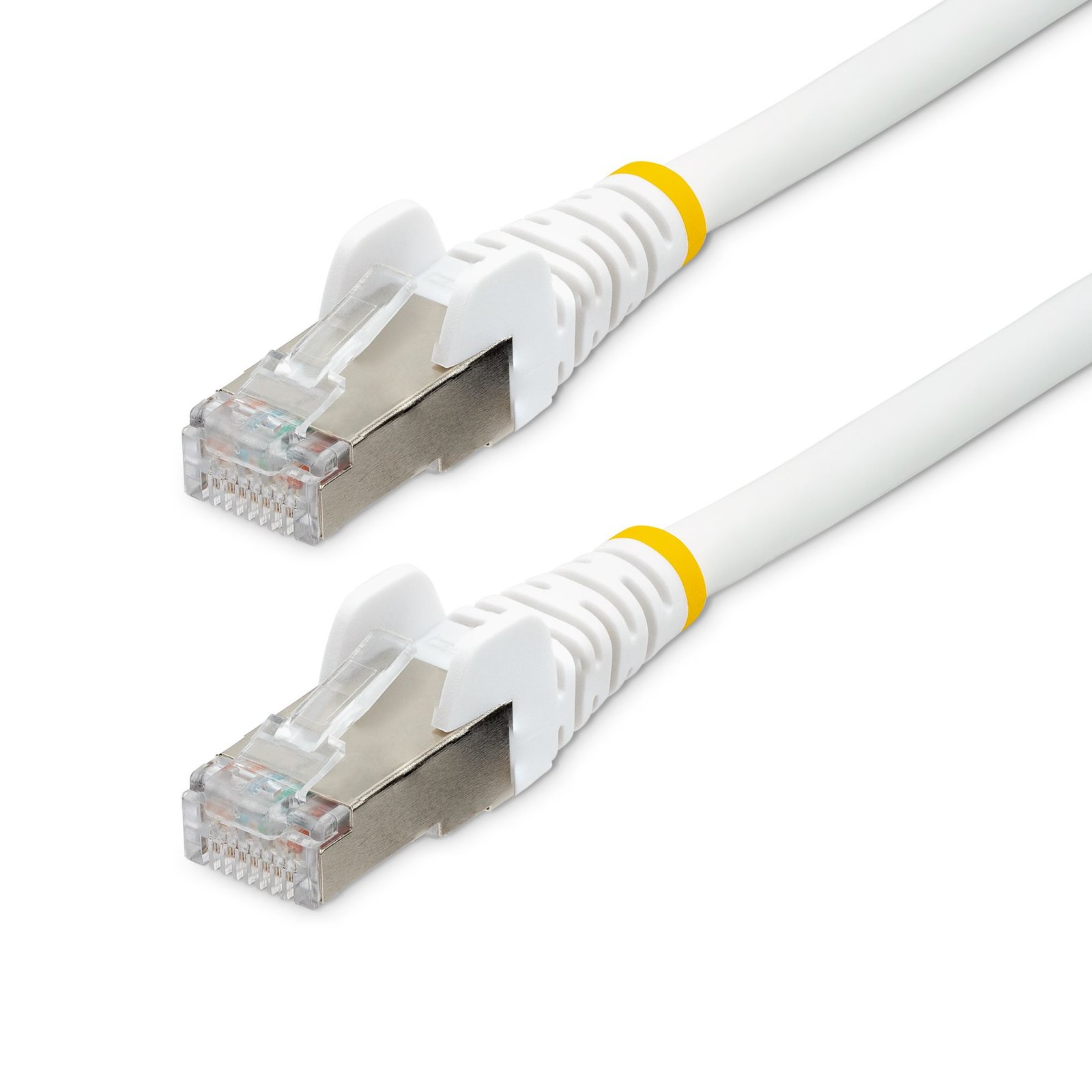 StarTech.com 20ft CAT6a Ethernet Cable - White - Low Smoke Zero Halogen (LSZH) - 10GbE 500MHz 100W NLWH-20F-CAT6A-PATCH