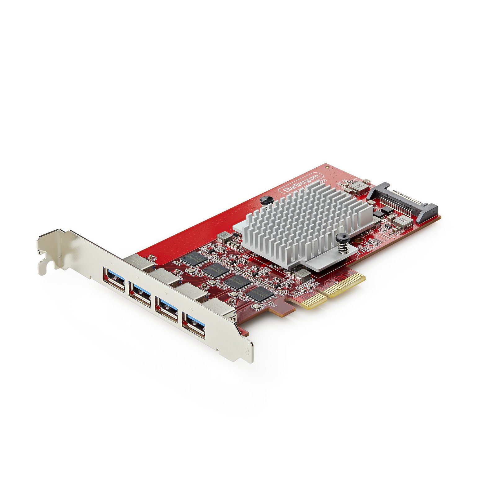StarTech.com 4-Port USB-A PCIe Card, USB 3.2 10Gbps, PCI Express 3.0 Expansion 4x Independent P10Q4A-USB-CARD