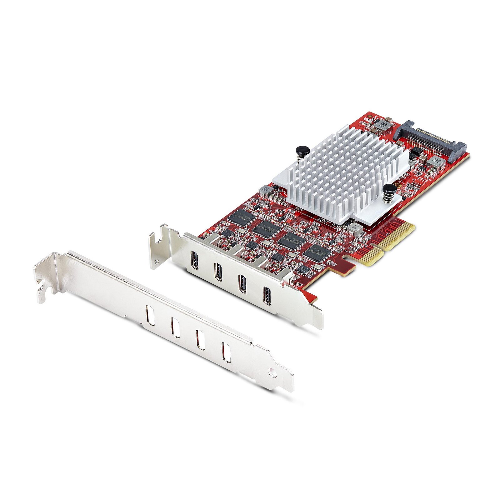 StarTech.com 4-Port USB Type-C PCIe Card, 3.2 10Gbps, USB-C PCI Express Expansion 4x Independent P10Q4C-USB-CARD-LP