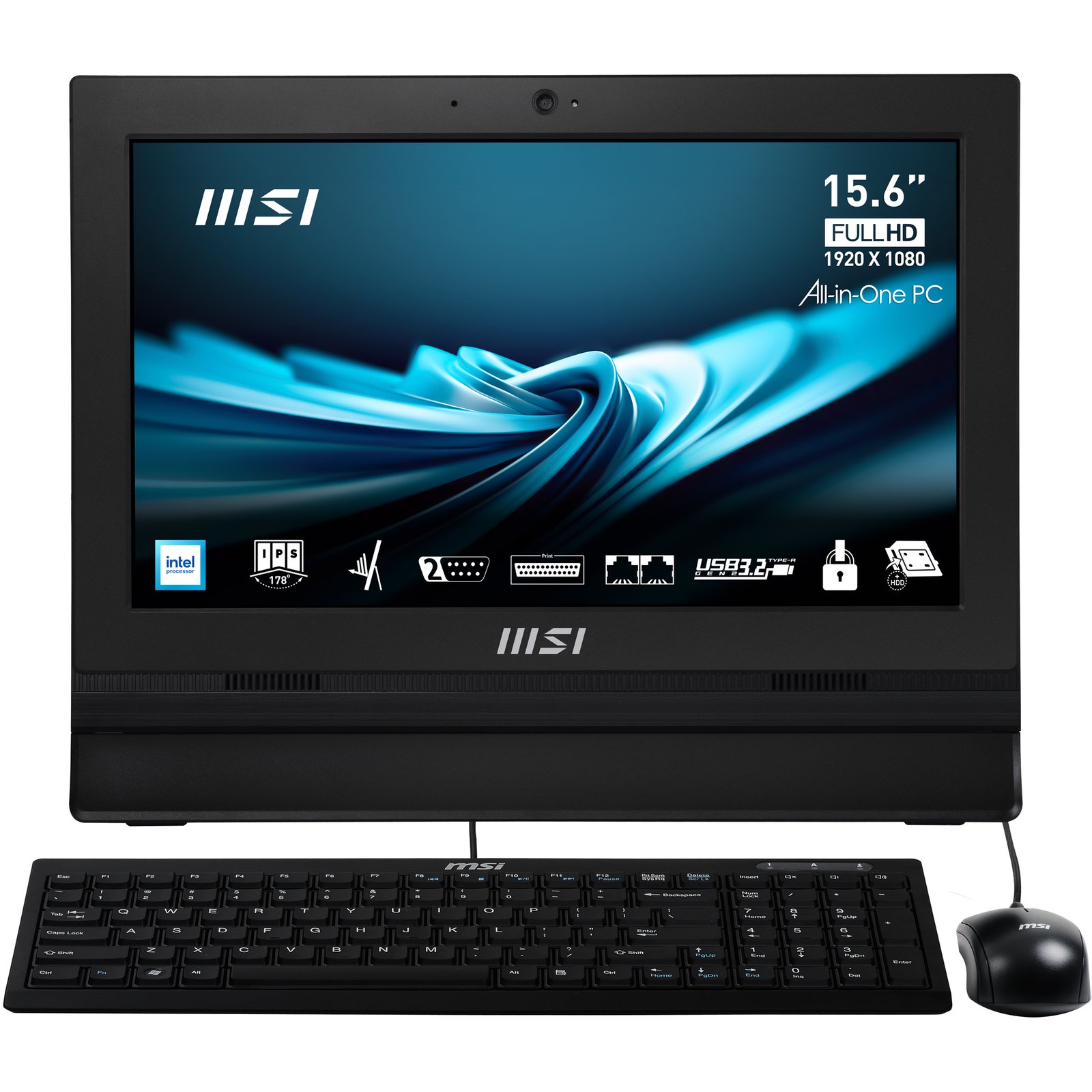 MSI PRO AP162T ADL-020US All-in-One PC/workstation Intel® N N100 39.6 cm (15.6") 1920 x 1080 pixels PAP162TADL020