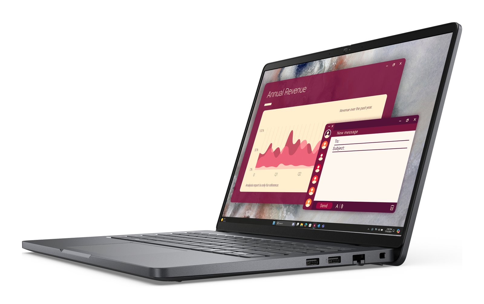 DELL Pro 14 PC14250 Intel Core 7 150U Laptop 35.6 cm Full HD+ 16 GB DDR5-SDRAM 512 SSD Wi-Fi 6E Y26FV
