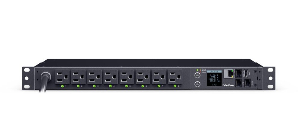 CyberPower PDU41021 power distribution unit (PDU) 16 AC outlet(s) 1U Black