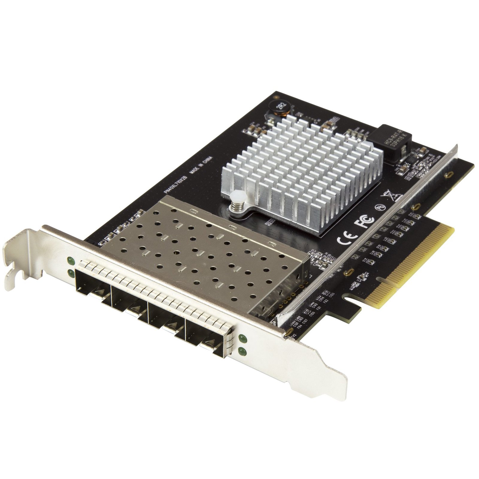 StarTech.com Quad Port 10G SFP+ Network Card - Intel XL710 Open Converged Adapter - PCIe 10 Gigabit PEX10GSFP4I