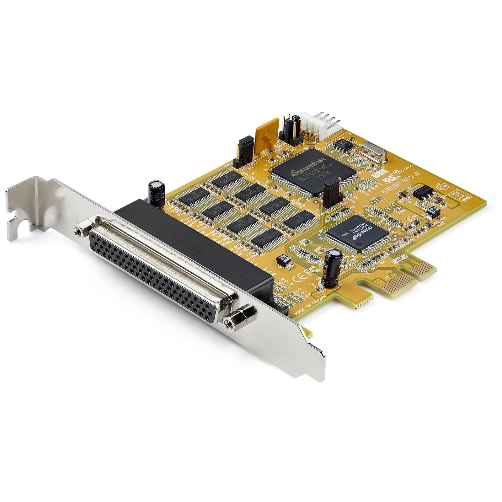StarTech.com 8-Port PCI Express RS232 Serial Adapter Card, PCIe 16C1050 UART, Multiport DB9 PEX8S1050