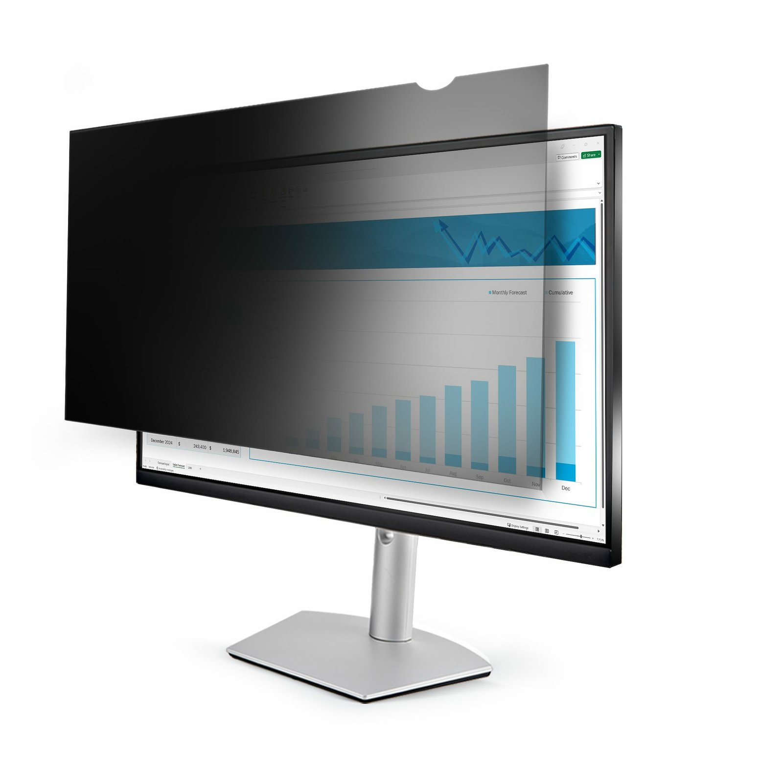 StarTech.com 25-inch 16:9 Computer Monitor Privacy Screen, Anti-Glare Filter w/Blue Light 2569-PRIVACY-SCREEN