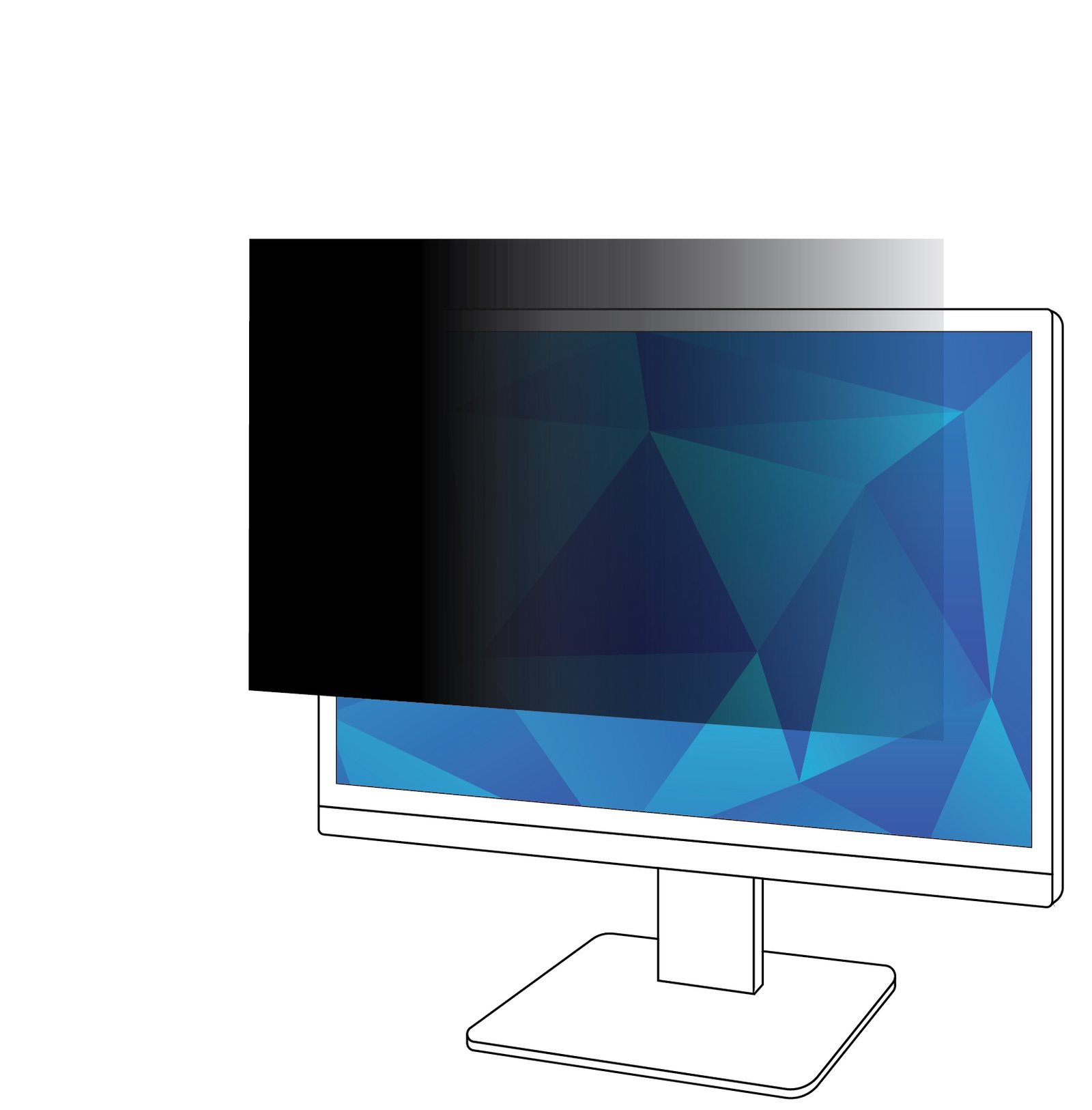 3M Company Privacy Filter for 23.6in Monitor, 16:9, PF236W9B