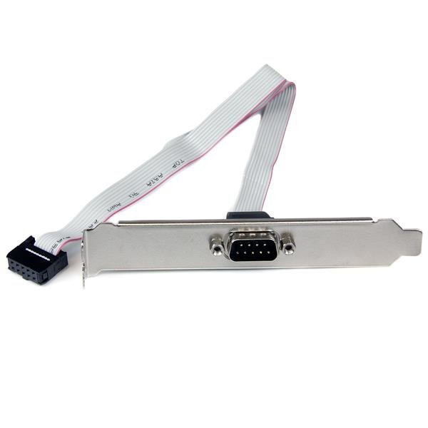 StarTech.com 16in (40cm) 9 Pin Serial Male to 10 Motherboard Header Slot Plate PLATE9M16