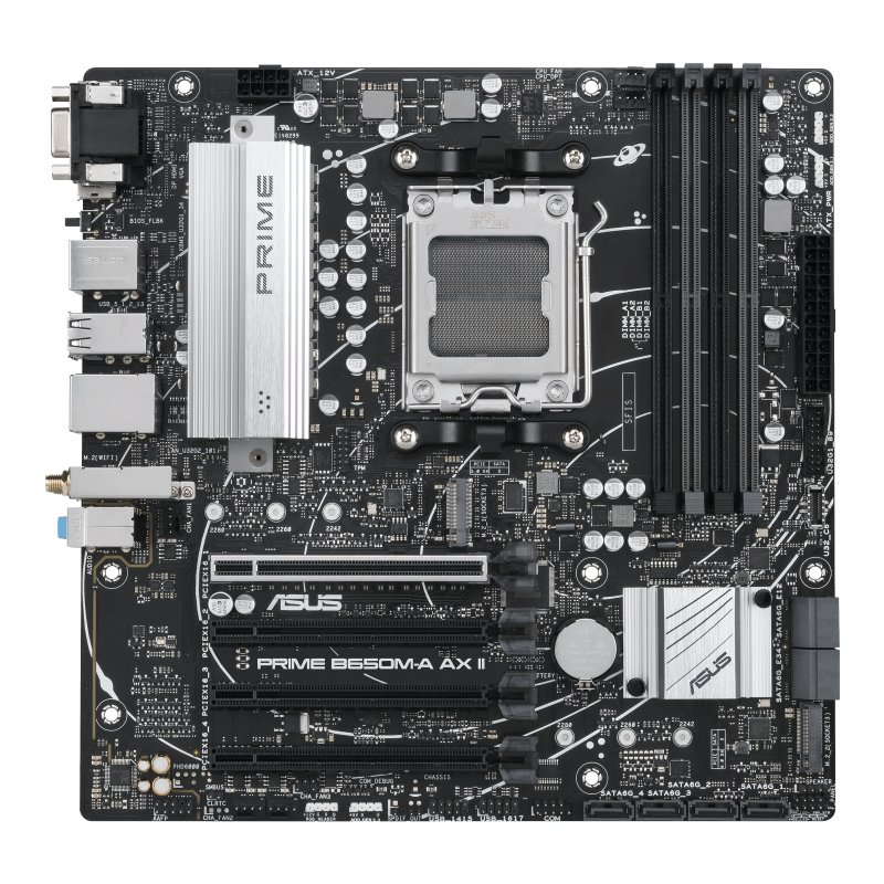 ASUS PRIME B650M-A AX II motherboard AMD B650 Socket AM5 micro ATX PRIMEB650M-AAXII
