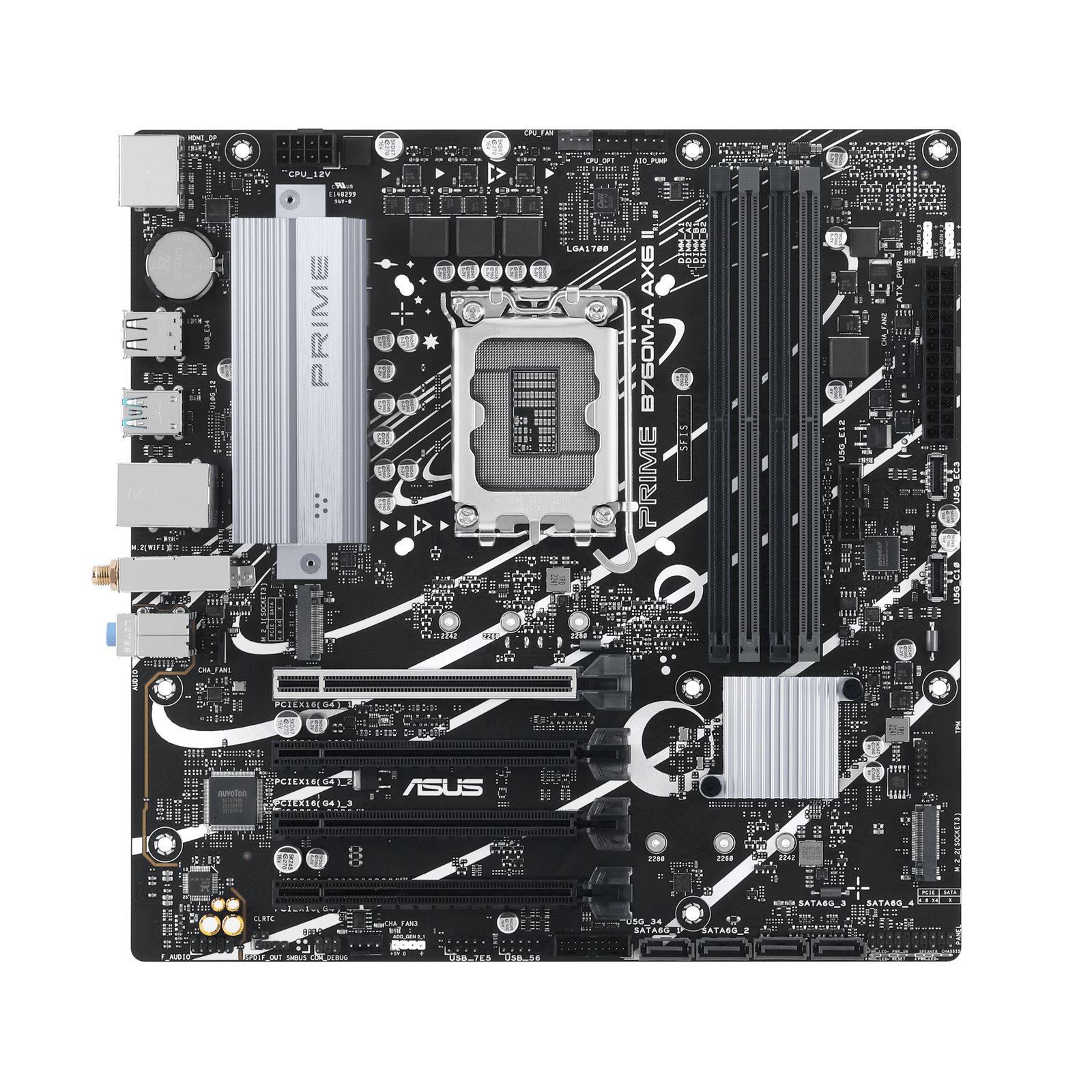 ASUS PRIME B760M-A AX6 II motherboard Intel B760 LGA 1700 micro ATX