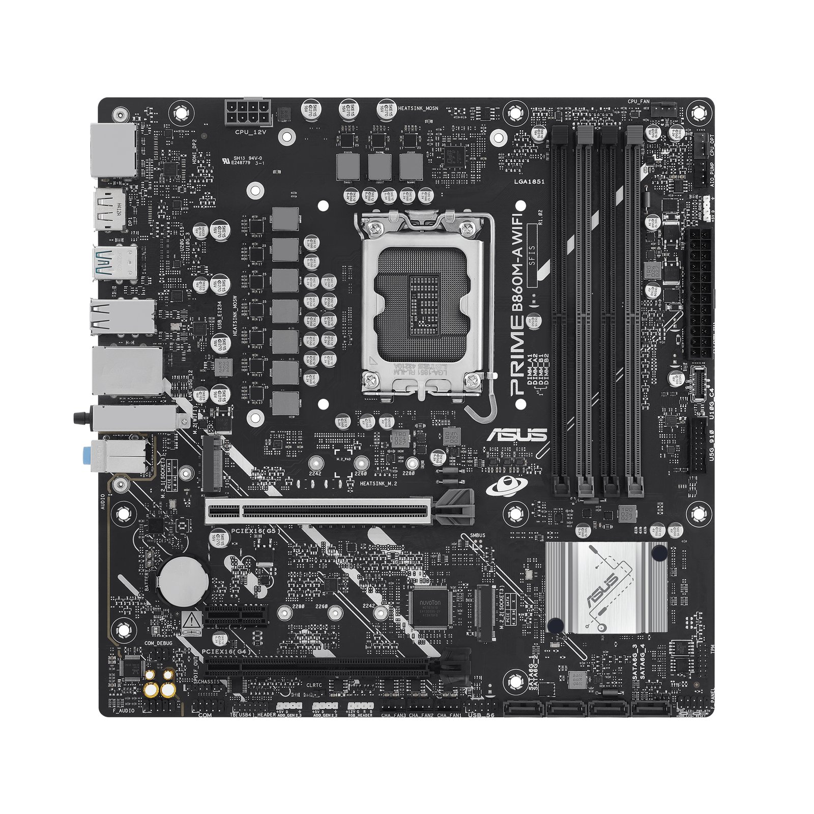 ASUS PRIME B860M-A WIFI-CSM motherboard Intel B860 LGA 1851 (Socket V1) micro ATX