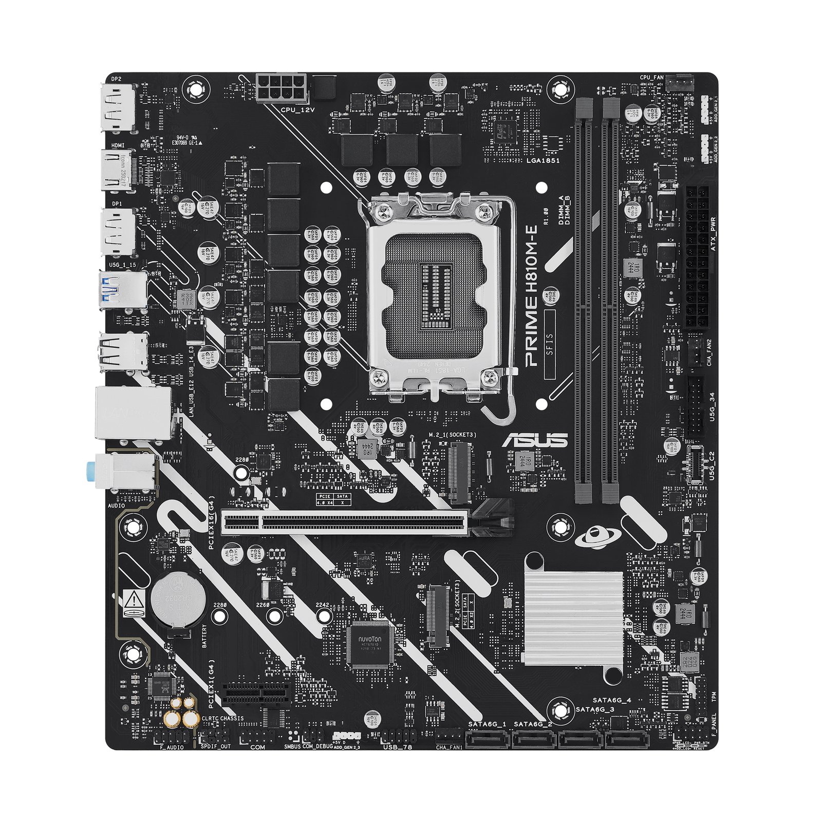 ASUS PRIME H810M-E-CSM Intel H810 LGA 1851 (Socket V1) micro ATX