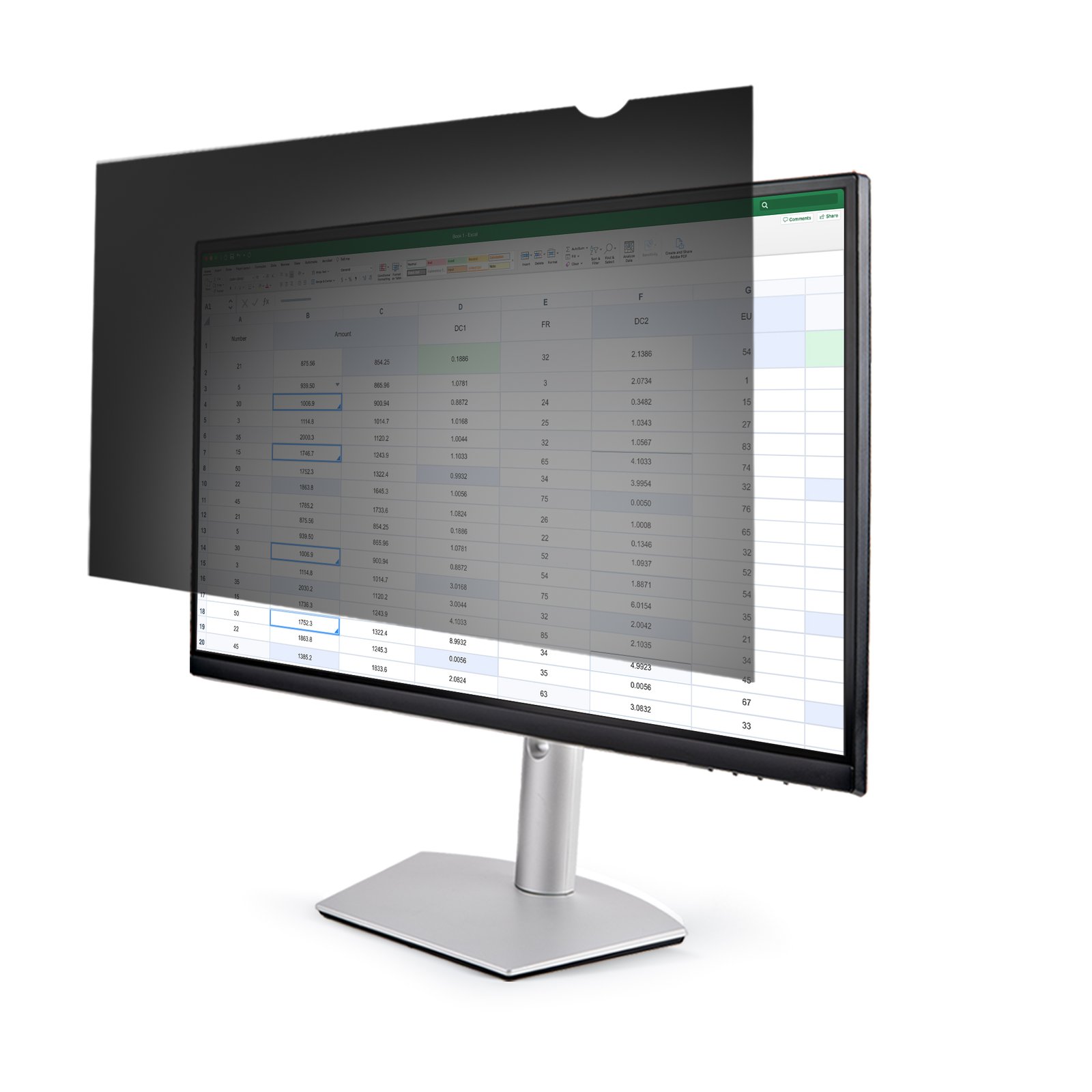 StarTech.com Monitor Privacy Screen for 27 inch PC Display - Computer Security Filter - Blue Light PRIVSCNMON27