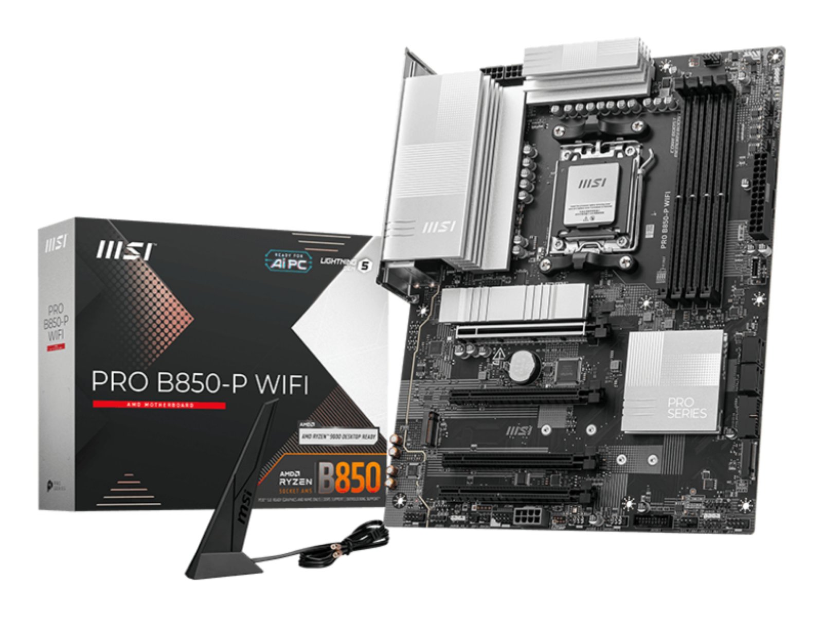 MSI PRO B850-P WIFI motherboard AMD B850 Socket AM5 ATX PROB850PWIFI