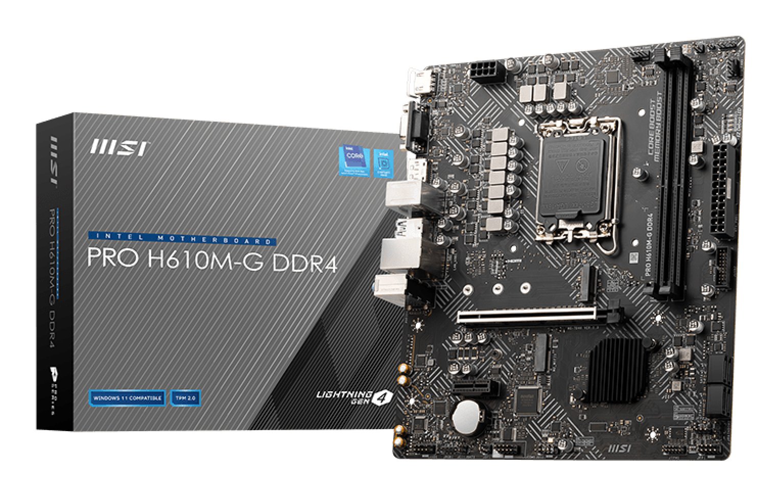 MSI PRO H610M-G DDR4 motherboard Intel H610 LGA 1700 micro ATX PROH610MGD4