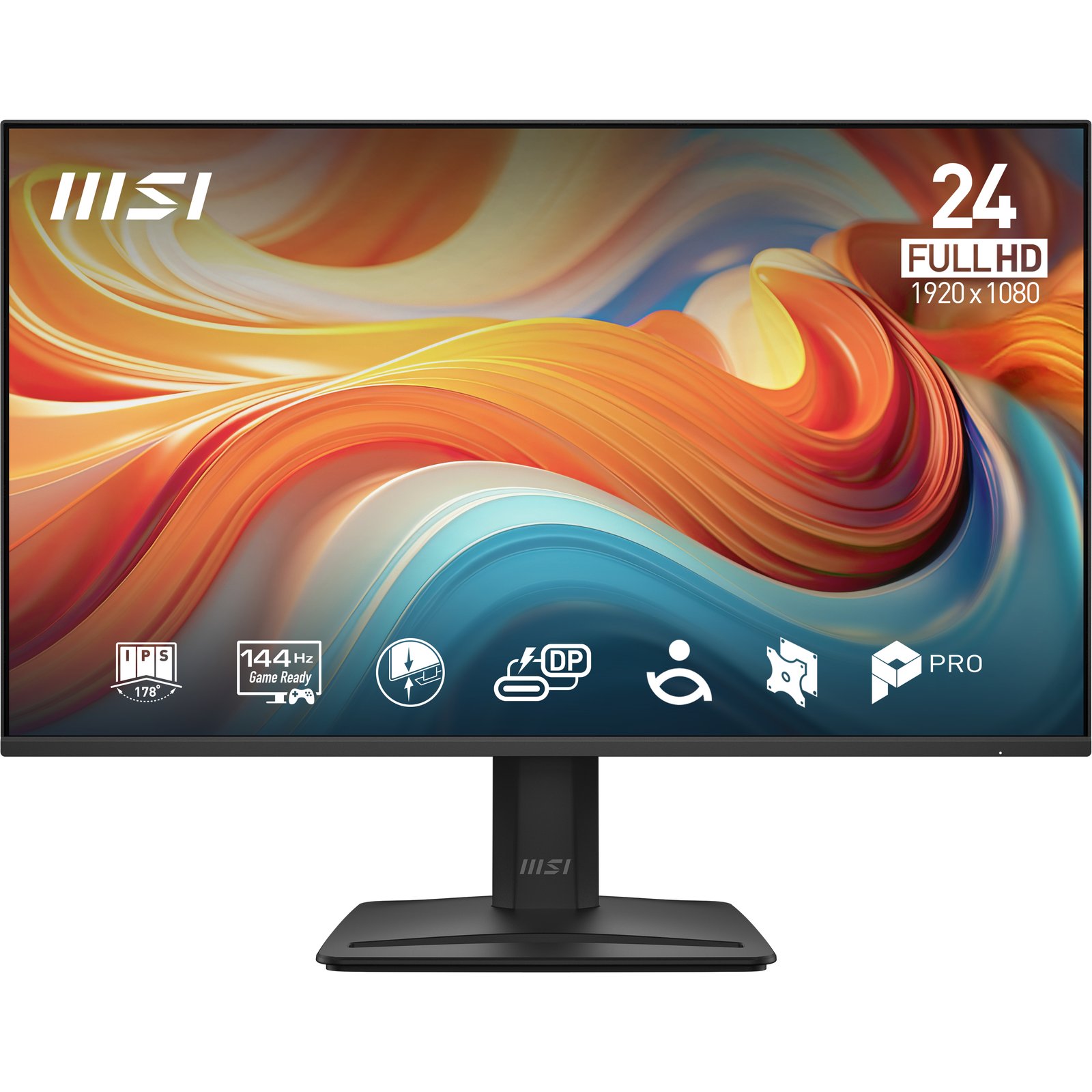 MSI Pro MP242 E14A computer monitor 60.5 cm (23.8") 1920 x 1080 pixels Full HD LCD Black PROMP242E14A