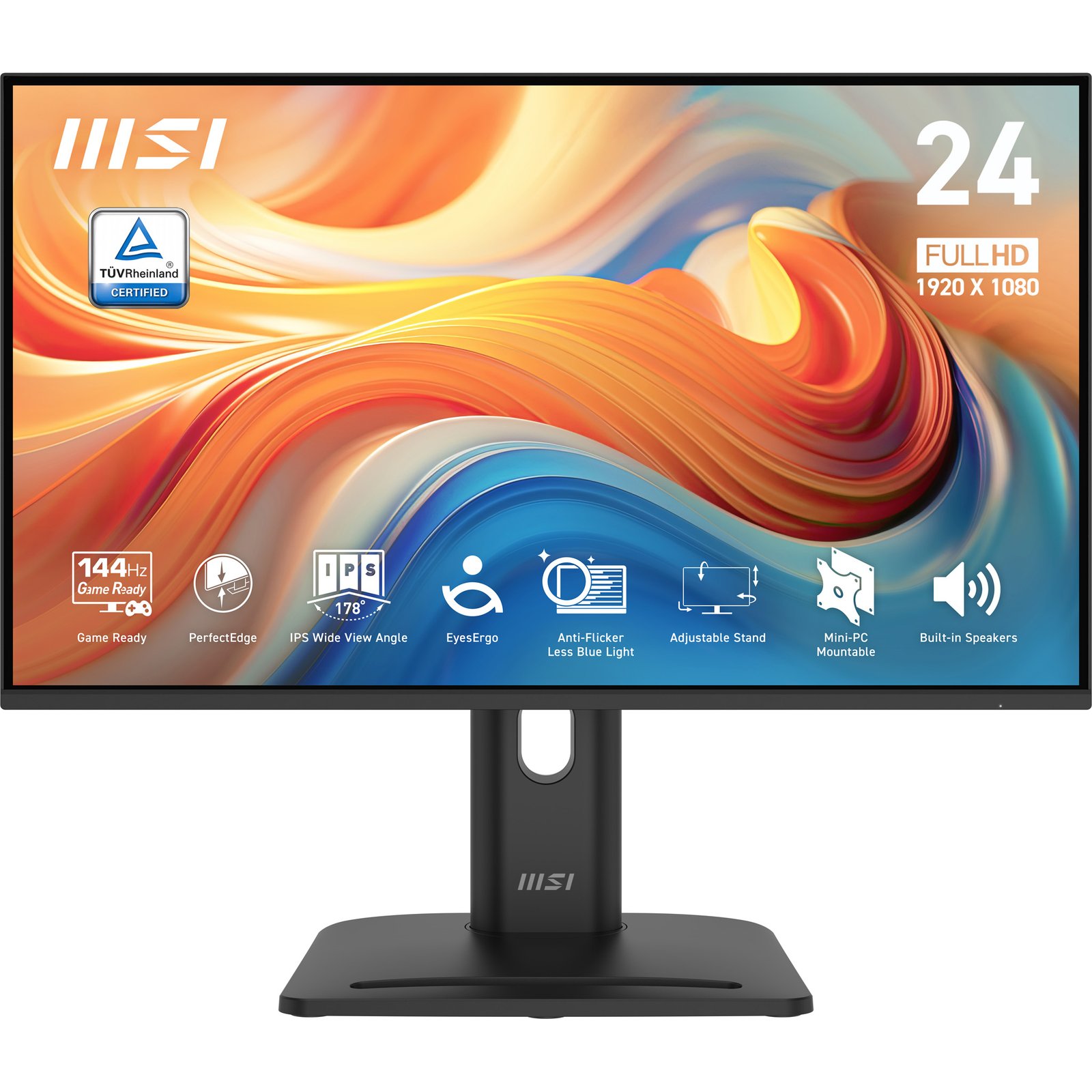 MSI Pro MP245PG E14 computer monitor 60.5 cm (23.8") 1920 x 1080 pixels Full HD LCD Black PROMP245PGE14