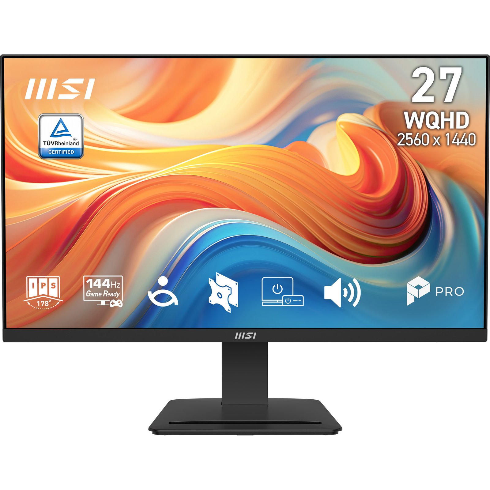 MSI Pro MP273Q E14 computer monitor 68.6 cm (27") 2560 x 1440 pixels Wide Quad HD Black PROMP273QE14