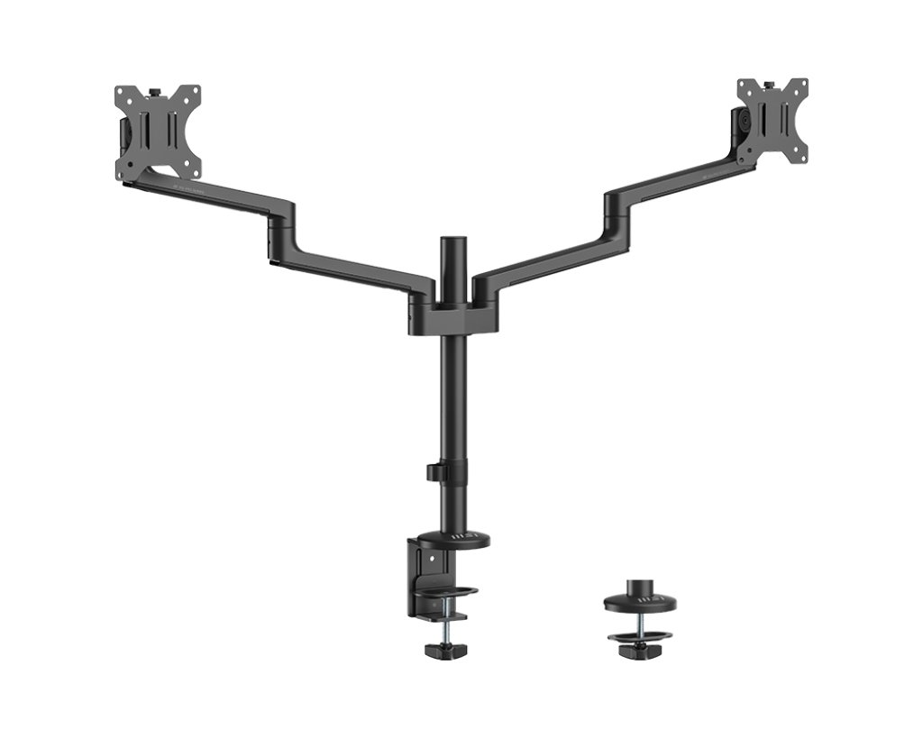MSI PRO MT81D monitor mount / stand 81.3 cm (32") Desk Black PROMT81D