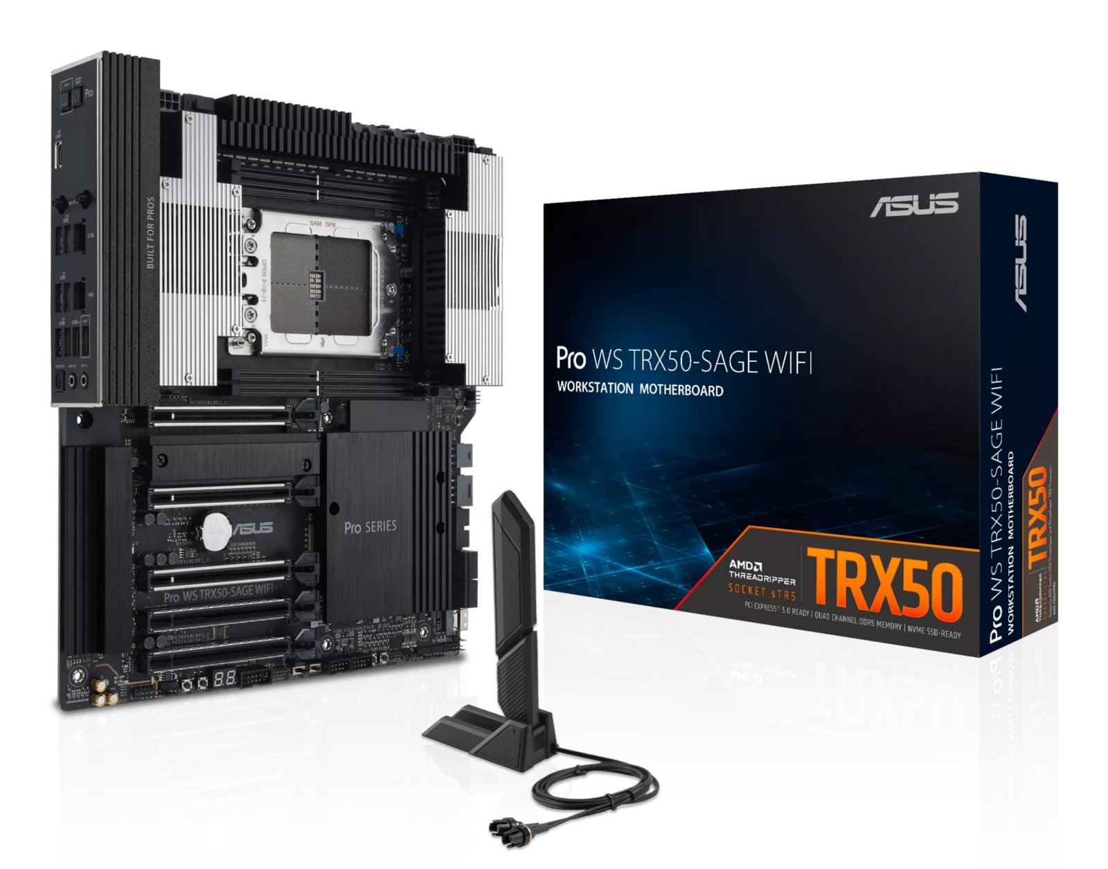 ASUS Pro WS TRX50-SAGE WIFI AMD TRX50 Socket sTR5 SSI CEB ProWSTRX50-SAGEWIFI