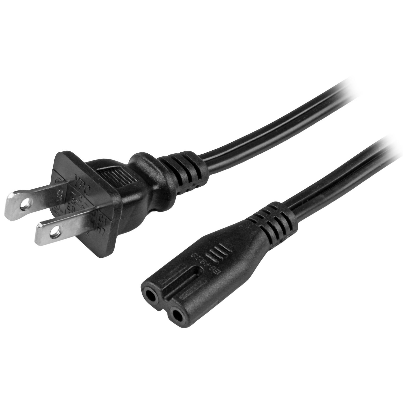 StarTech.com 6ft (2m) Laptop Power Cord, NEMA 1-15P to C7, 7A 125V, 18AWG, Replacement Printer PXT101NB