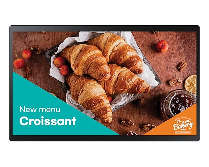 Samsung QB24C-T Digital signage flat panel 60.5 cm (23.8") LED Wi-Fi 250 cd/m² Full HD Black