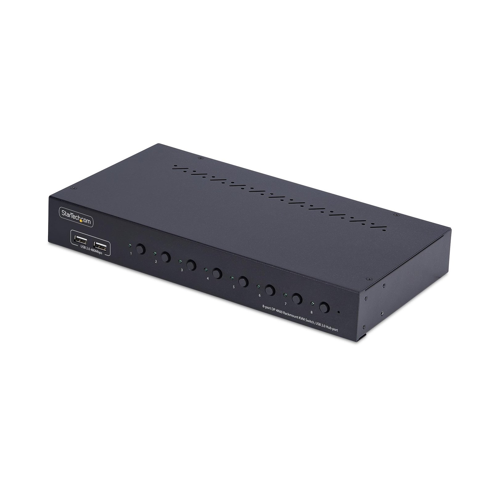 StarTech.com 8-Port DisplayPort KVM Switch with 1U Rack Mount Kit, 4K 60Hz DP 1.2, Push-Button & R8AD122-KVM-SWITCH