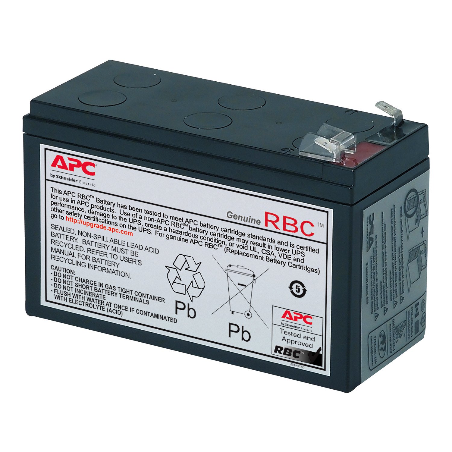 APC by Schneider Electric Replacement Battery 12V-7.2AH with 2 Year Warranty RBC40