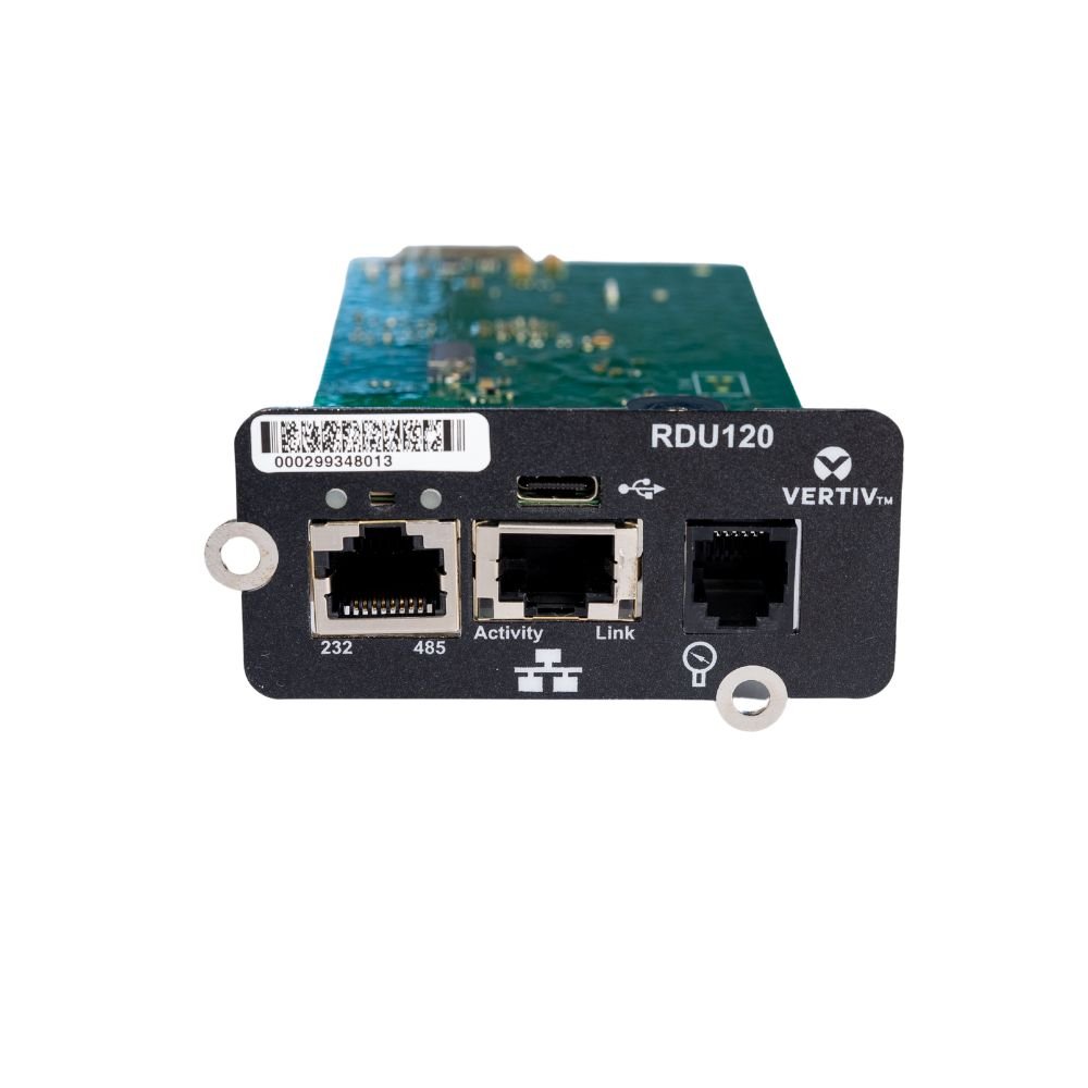 Vertiv Liebert IntelliSlot RDU120 - Network Card, Remote Monitoring Adapter, RS-485, USB Port,