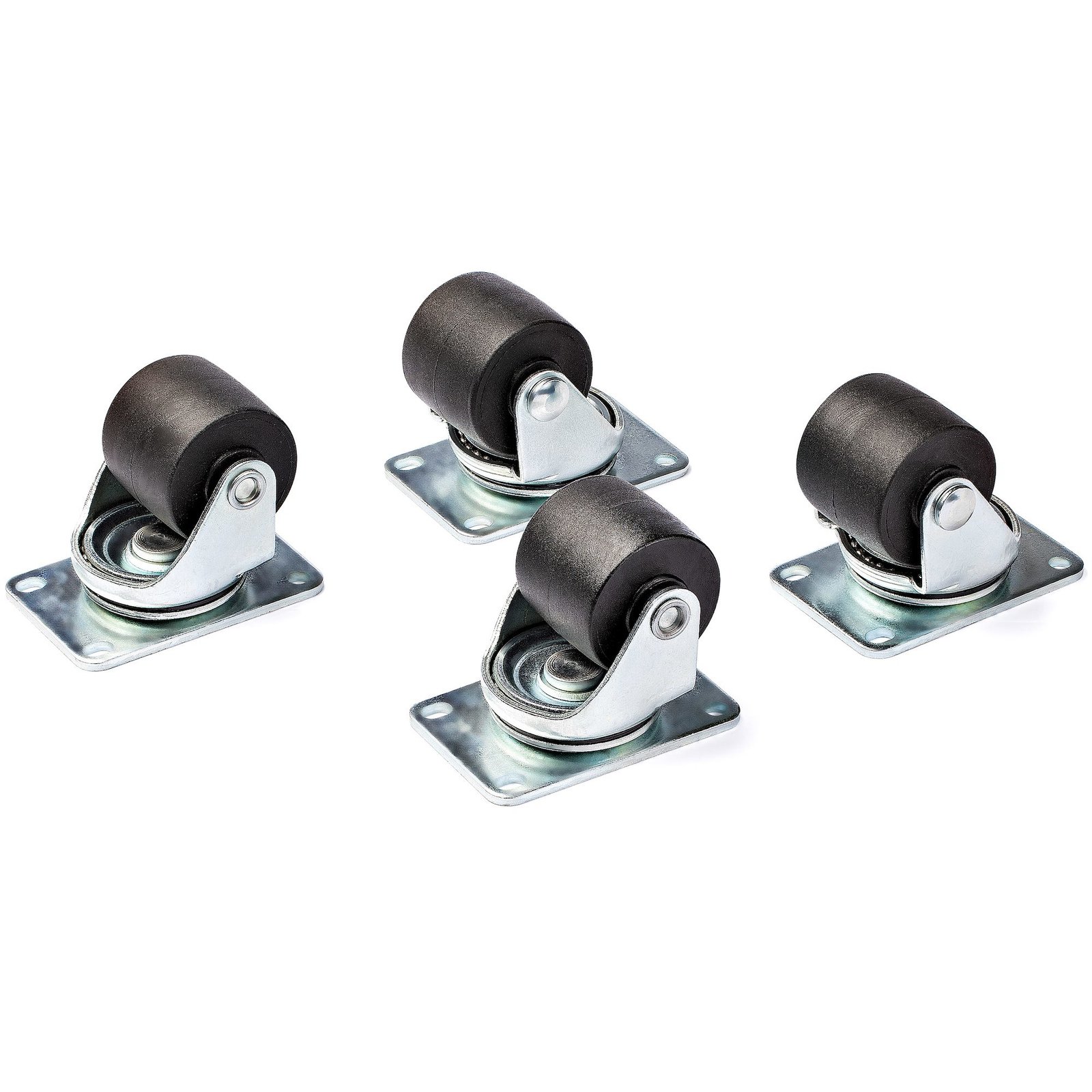 StarTech.com Heavy Duty Casters for Server Racks/Cabinets - Set of 4 Universal M6 2-inch Caster Kit RKCASTER2