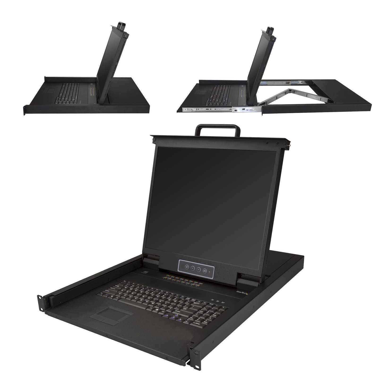 StarTech.com 16 Port Rackmount KVM Console w/ 6ft Cables - Integrated Switch 19" LCD Monitor - RKCONS1916K