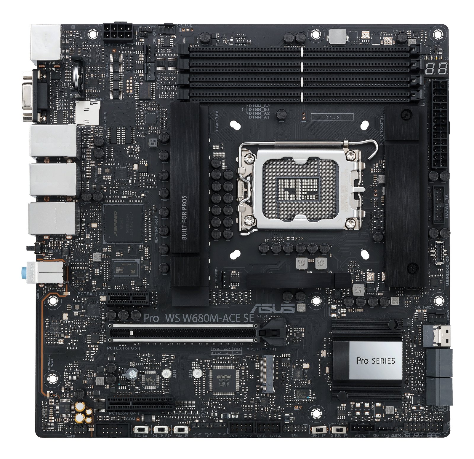 ASUS PRO WS W680M-ACE SE Intel W680 LGA 1700 micro ATX RT-BE96U