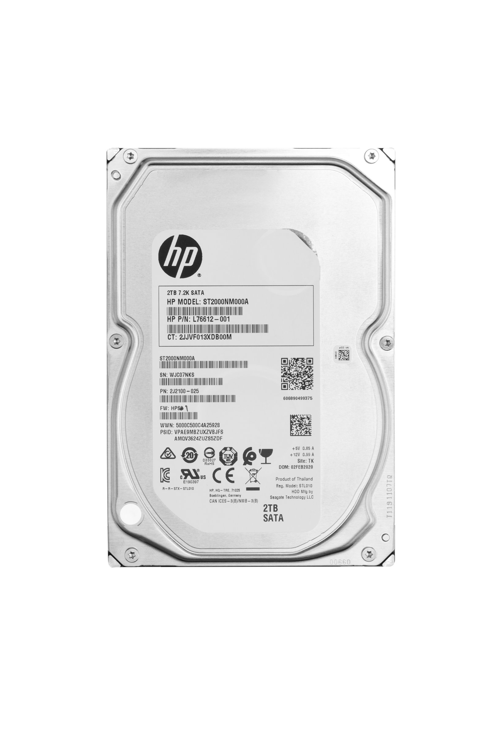 HP 2TB 7200RPM SATA 3.5in Enterprise 2Z274AA