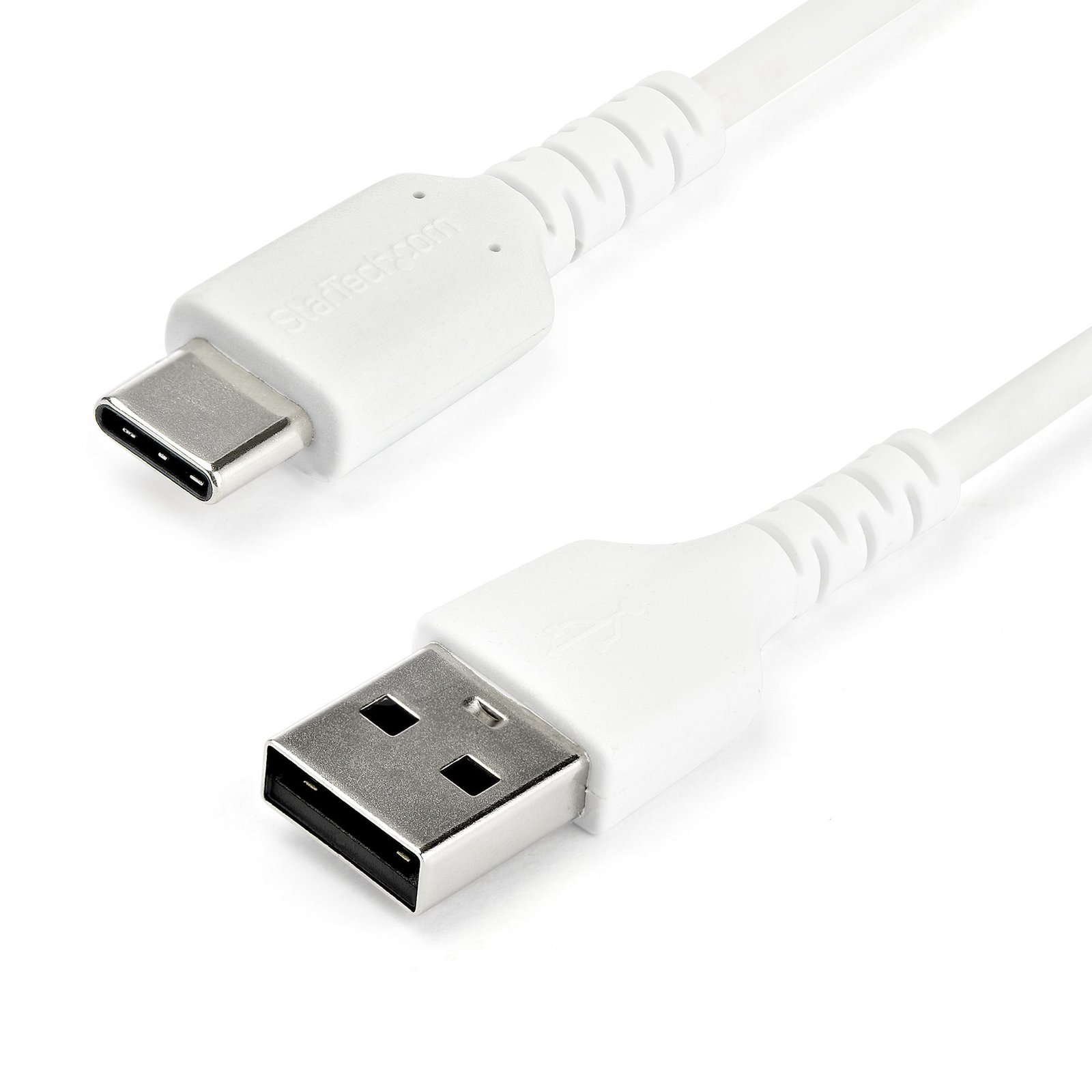 StarTech.com 6.6ft (2m) USB-A to USB-C Fast Charging Cable, Rugged, Charge & Sync, 3A, USB 2.0, RUSB2AC2MW
