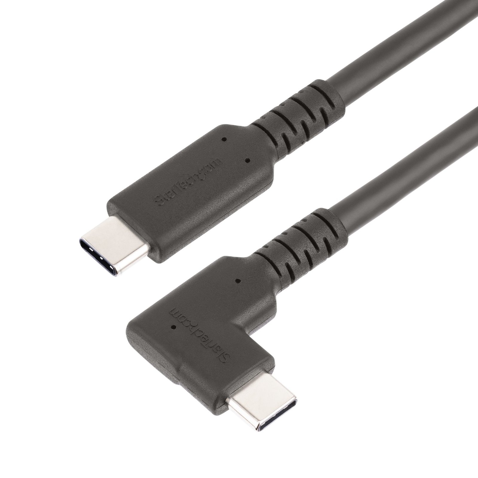 StarTech.com 3ft (1m) USB-C Cable, Right-Angled, USB 10Gbps, 100W (5A) Power Delivery, 8K 60Hz / 4K RUSB31CC1MBR