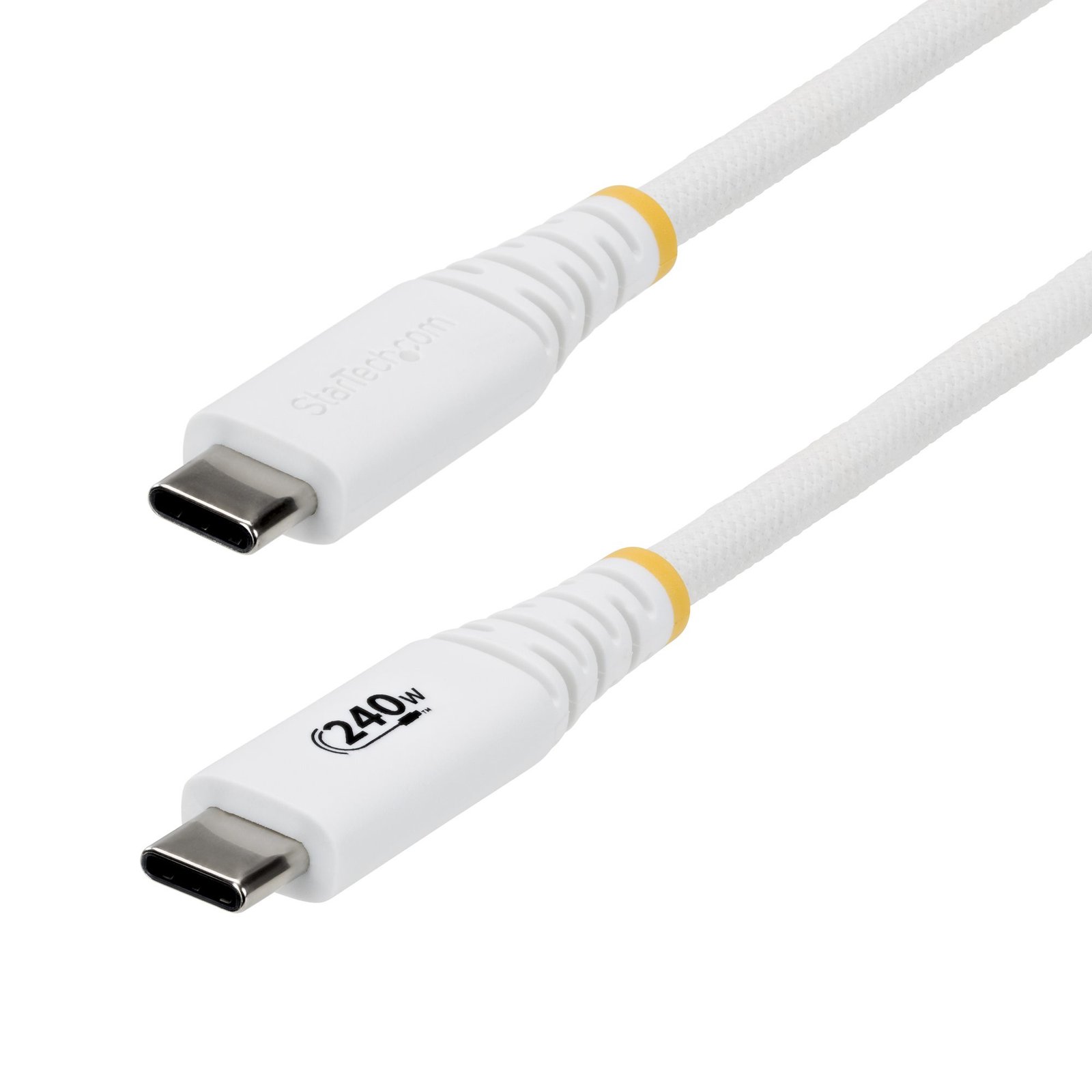 StarTech.com 6ft (1.8m) USB-C Charging Cable, Durable and Ultra-Flexible, 240W (5A) PD EPR, USB 2.0 S2CEPR6FW-USB-CABLE