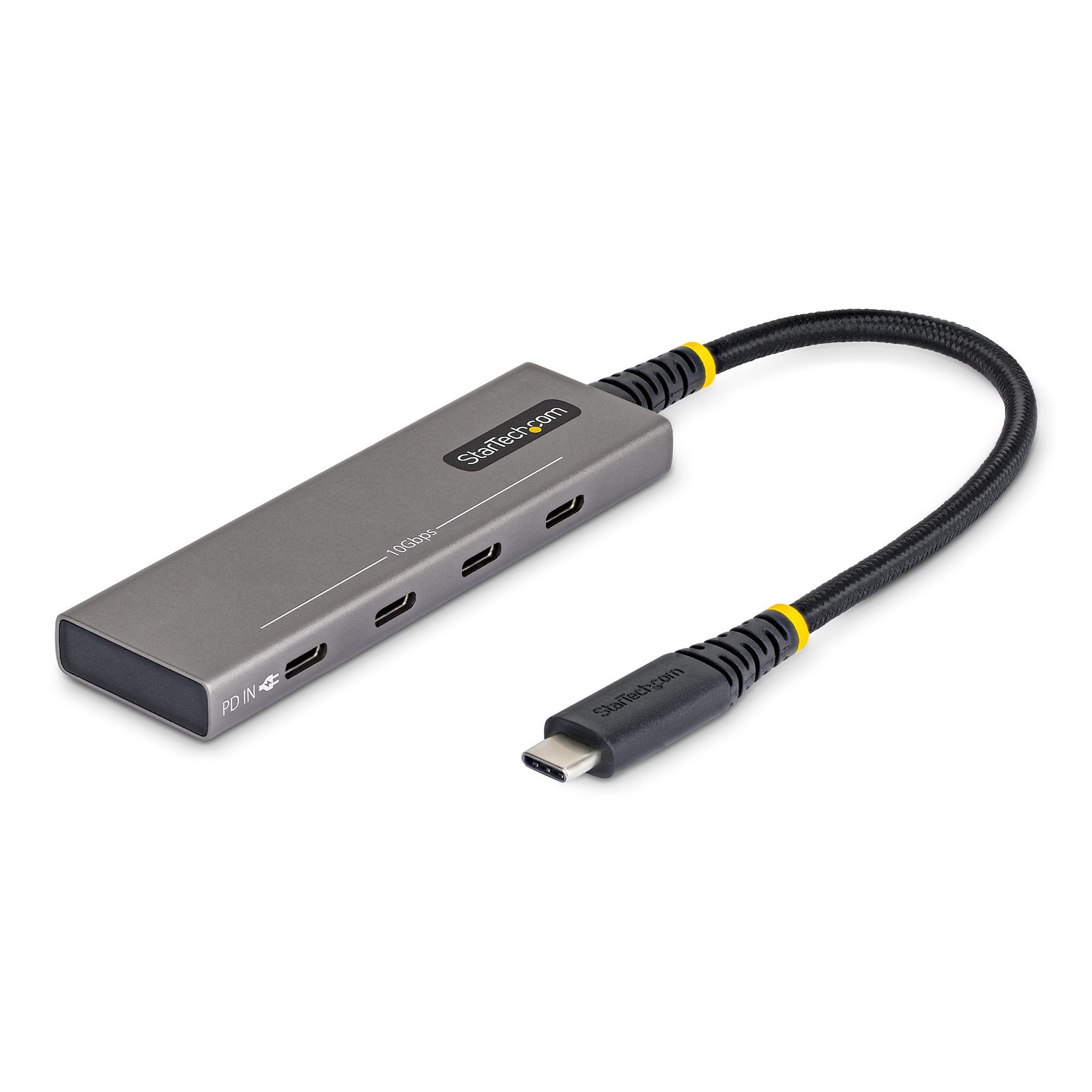StarTech.com 4-Port USB-C Hub, 10Gbps, 100W PD Charging, 4x Ports, Overcurrent Protection, PCR 309B-USBC-HUB